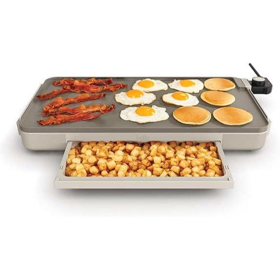 Bella 12 x 22 Electric Griddle with Warming Tray