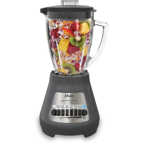 Oster® Classic Series 8-Speed Blender with 6-Cup Glass Jar Gray