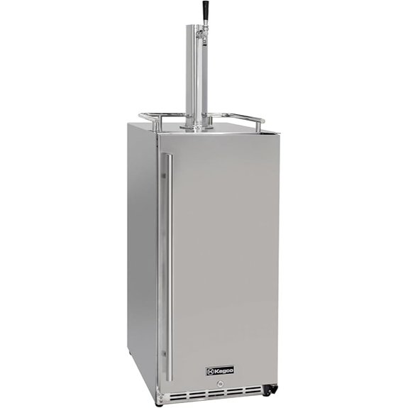 Kegco 15 Outdoor Stainless Steel Single Tap Kegerator
