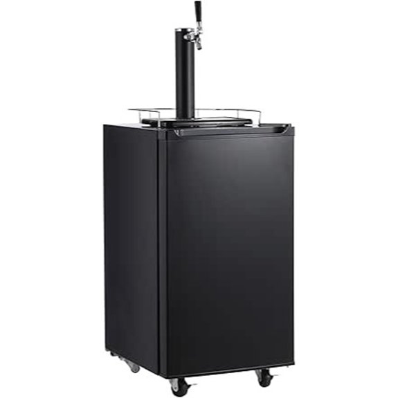 PioneerWorks Full Size Single Tap Beer Kegerator
