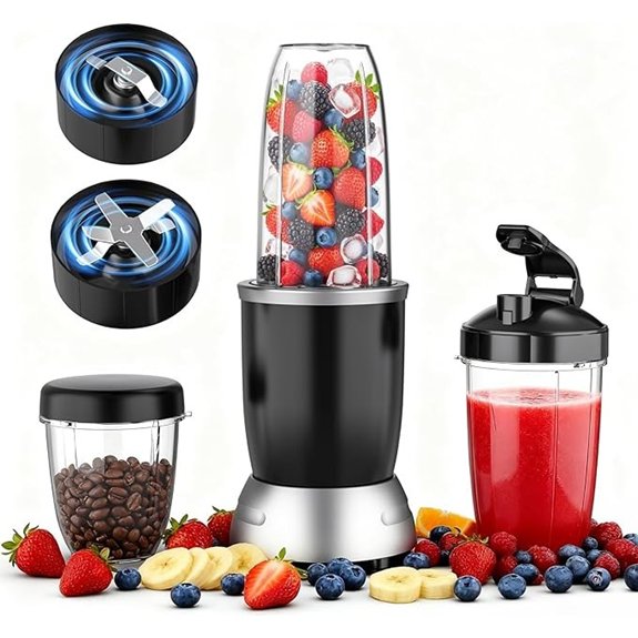 Smoothie Blender Maker with Portable Cups 25000RPM