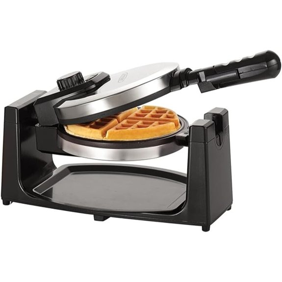 bella Classic Rotating Belgian Waffle Maker Stainless Steel